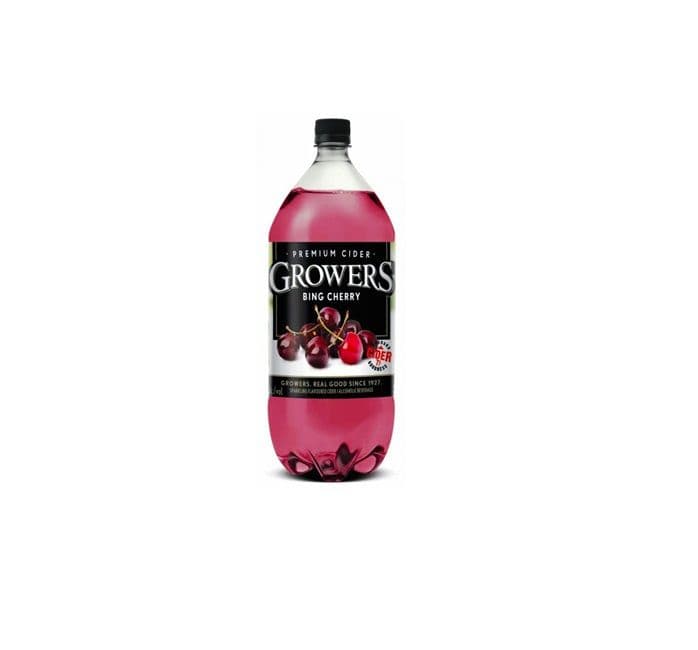 Growers Bing Cherry Cider 2L (1 x 2L Bottle)