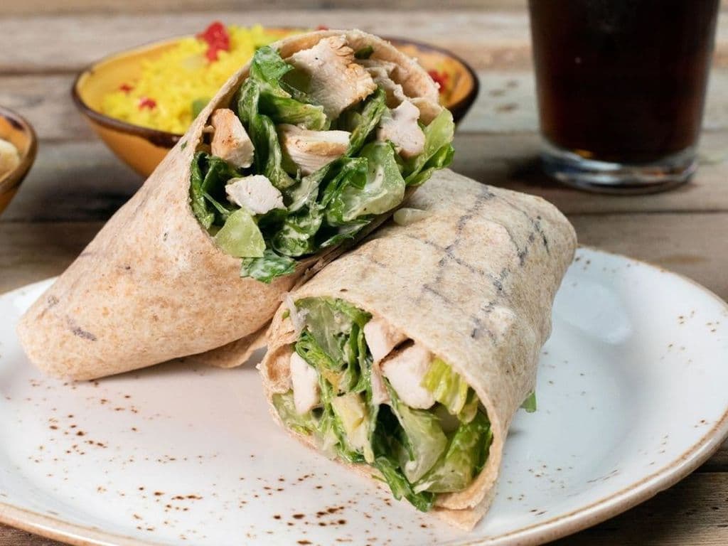 Peri Chicken Caesar Wrap with 1 Side
