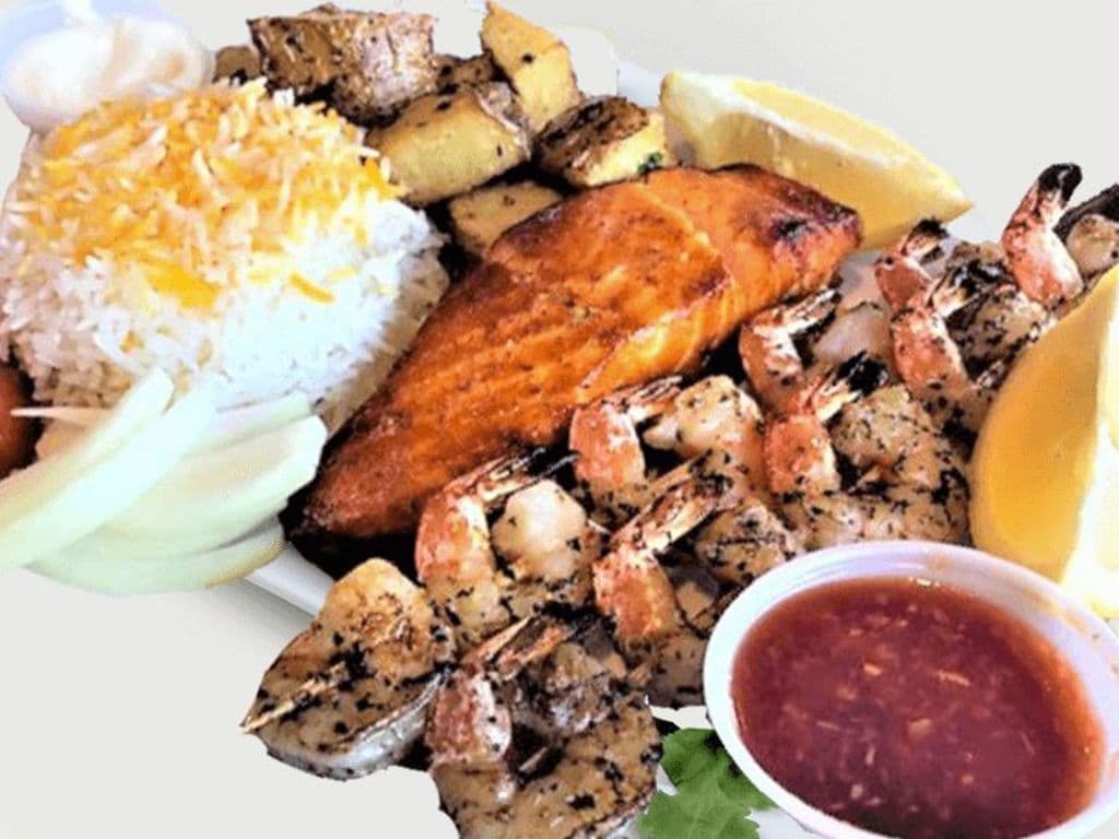 45. Salmon and Shrimp Combo