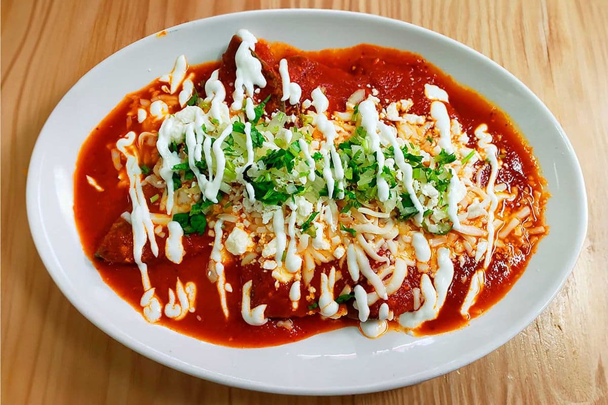 * Veggie Enchiladas RED OR GREEN