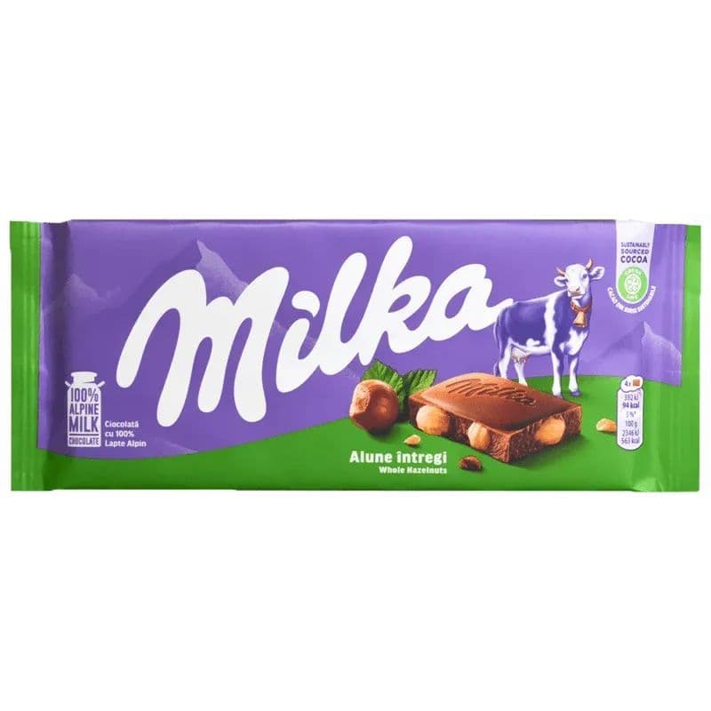 Chocolat Milka noisette 