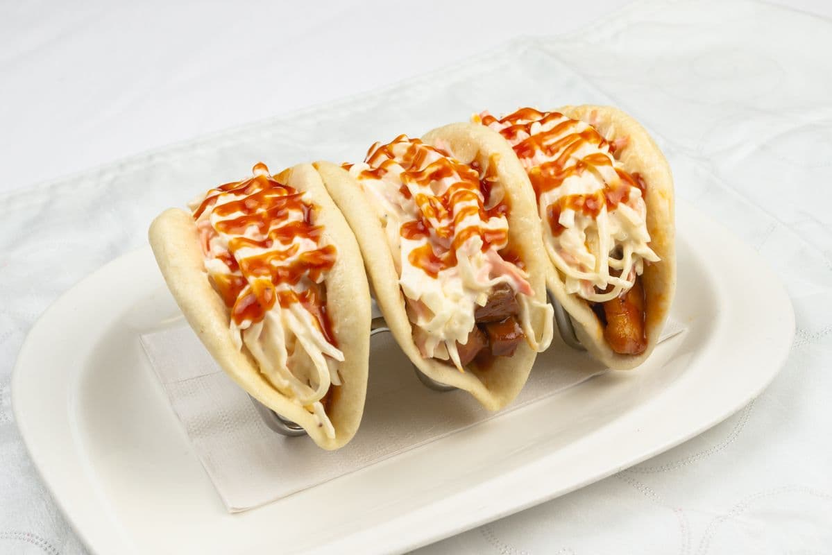 BBQ Pork Belly Taco with Pinoy Coleslaw
