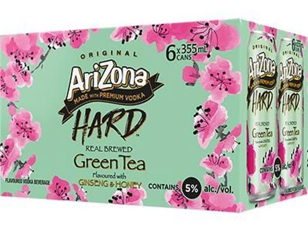 Arizona Hard Green Tea, 6 x 355ml