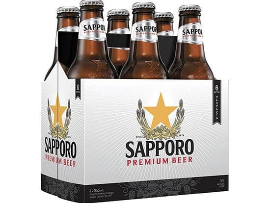 Sapporo Premium 6pk, 355mL import (5.0% ABV)