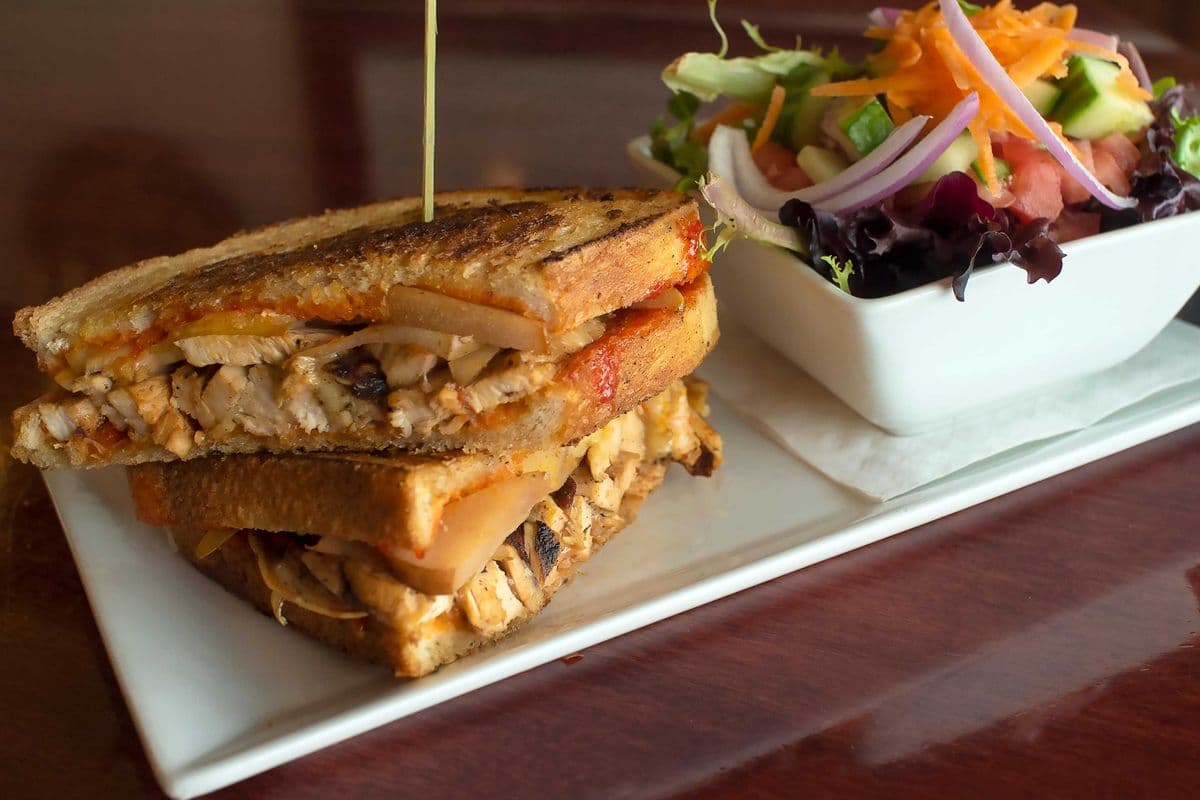 Poached Pear and Brie Panini