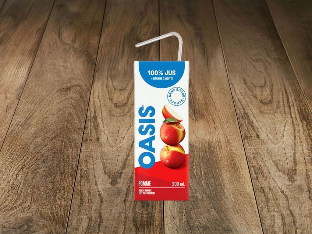Jus de pomme Oasis en boîte / Oasis Apple Juice Box