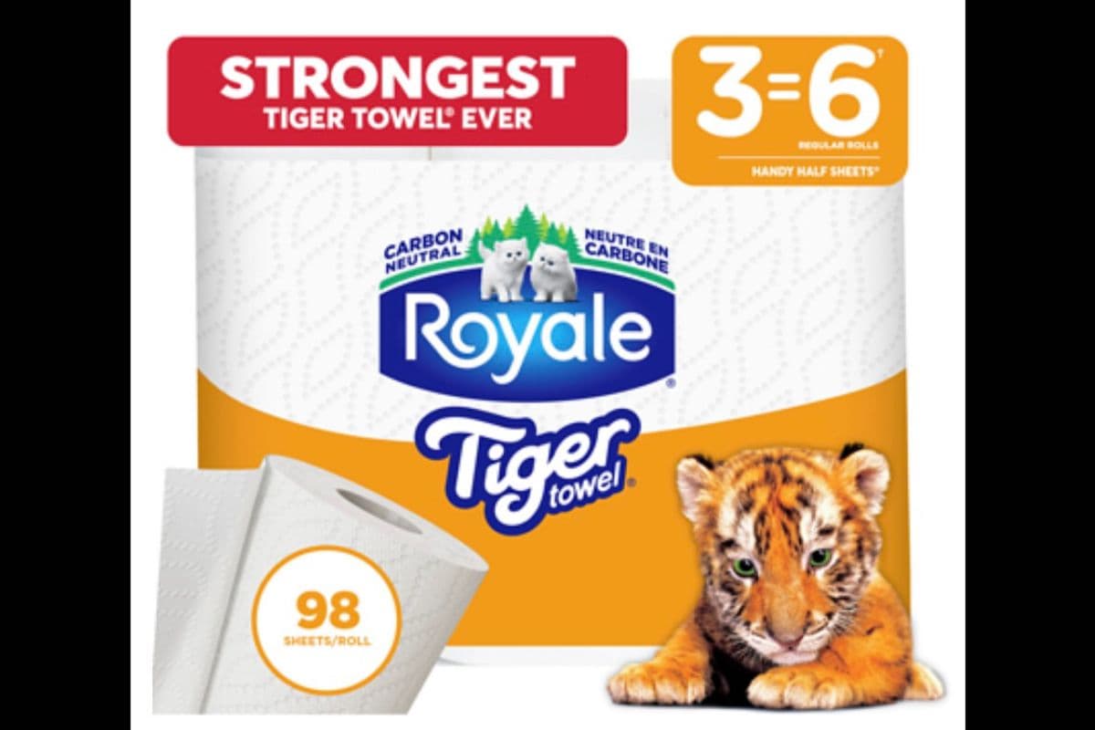 Tiger Towel - Essuie-tout 3=6 rouleau / Paper Towel 3=6 rolls