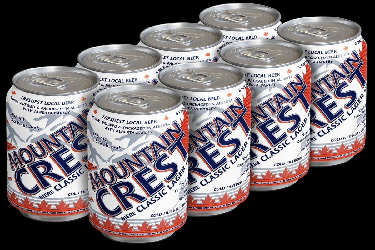 MOUNTAIN CREST (8 CANS X 355ML) 5.0% ABV (8 x 355 mL)