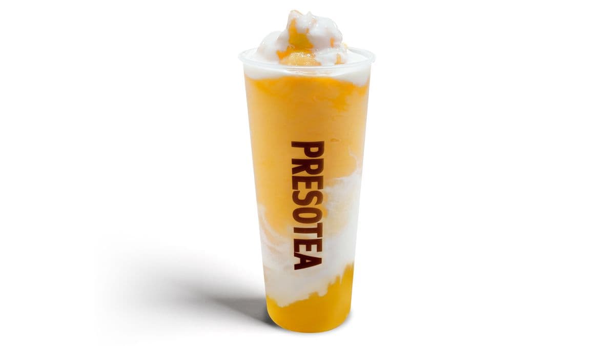 Peach Cheese Cloud / Frappé glacé mousse au fromage à la pêche