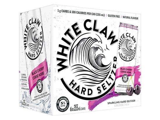 White Claw Black Cherry, 6 pack 355mL coolers (5.0% ABV)