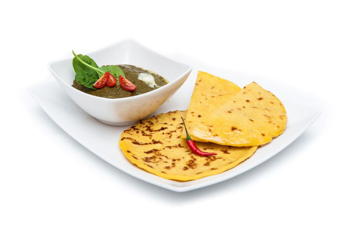Saag with Makki Di Roti