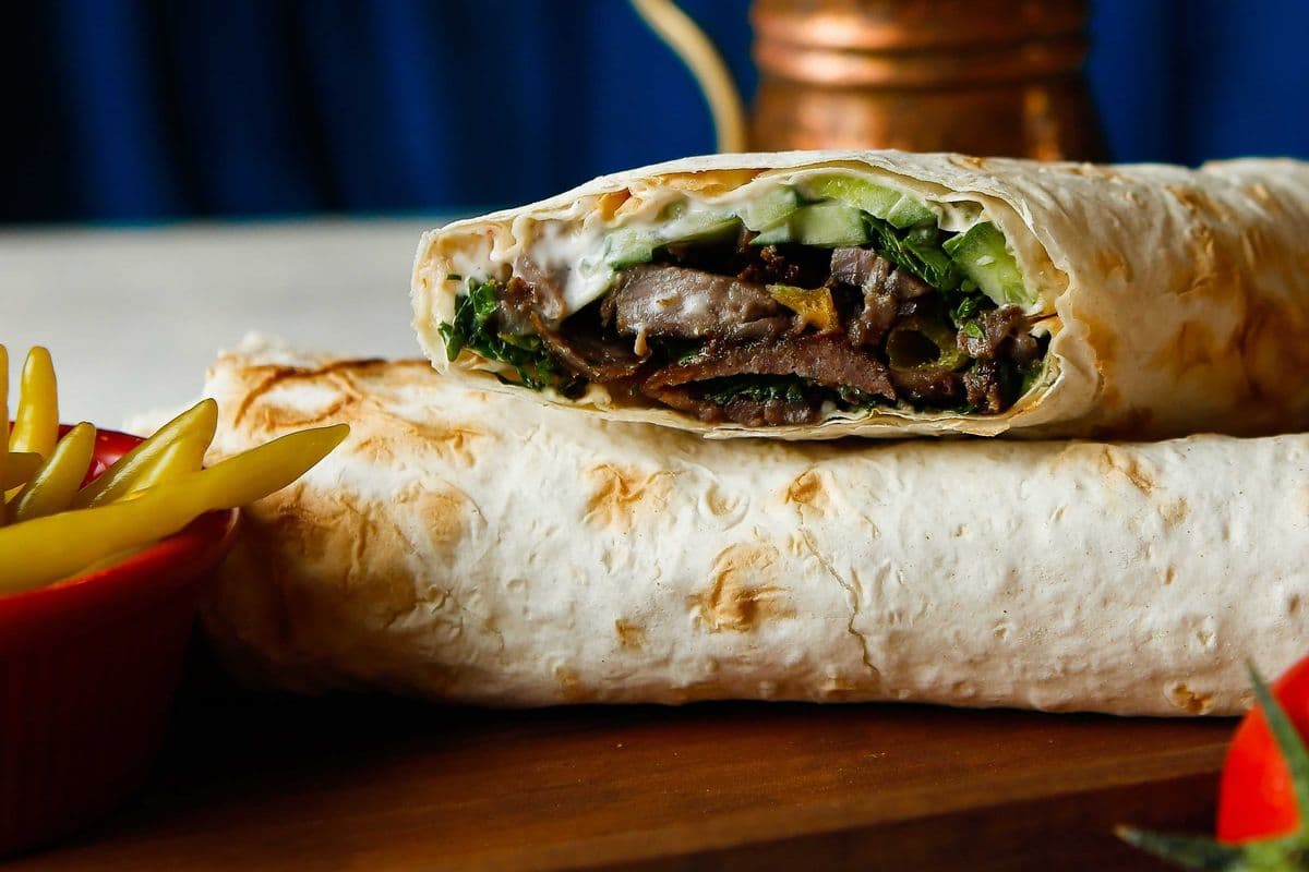 Beef Saj Wrap