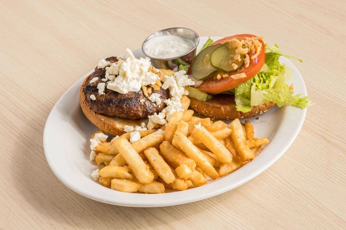 Greek Lamb Burger (7 oz)