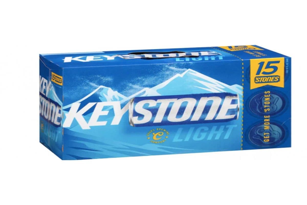 KEYSTONE LIGHT LAGER BEER (15 X 355ML) 4.2% ABV (15 x 355 mL)