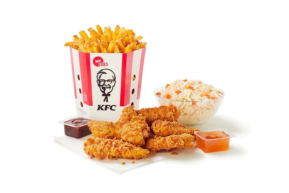 6-Piece Tenders Bucket and 2 Large Sides