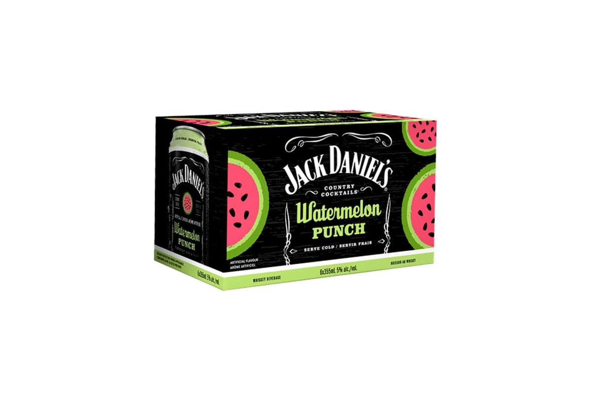 Jack Daniel's Watermelon Punch (6 x 355mL Cans)