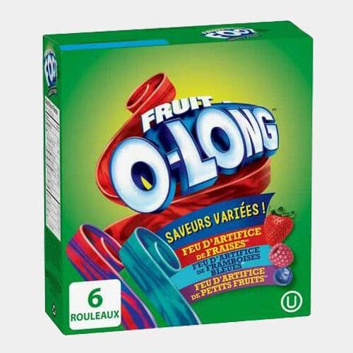 Fruit O-Long Fruit by the foot (6 rouleaux) / Fruit O-Long Fruit by the Foot (6 Rolls)