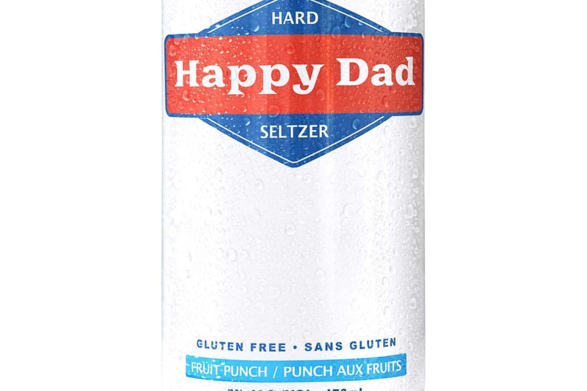 Happy Dad Hard Seltzer Fruit Punch (4 x 473 ml cans)