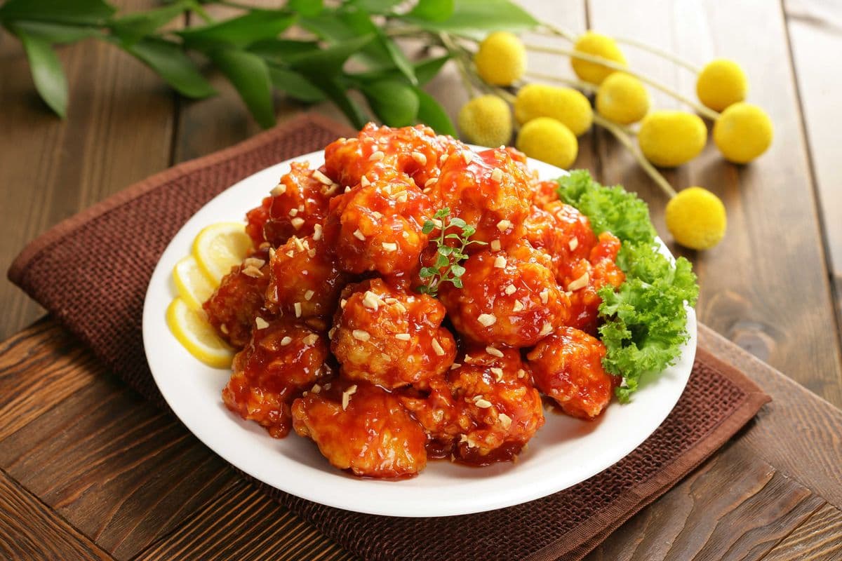 Chicken Gangjeong (Fried rice cake added, Gluten Friendly)🌶️