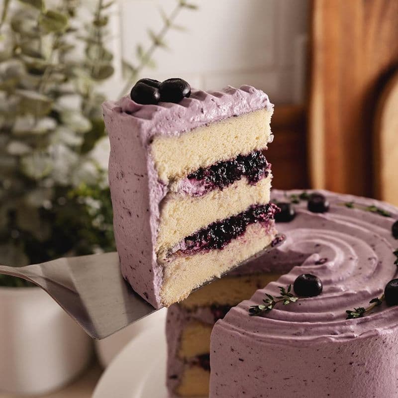 Blueberry Vegan Cake (V) 