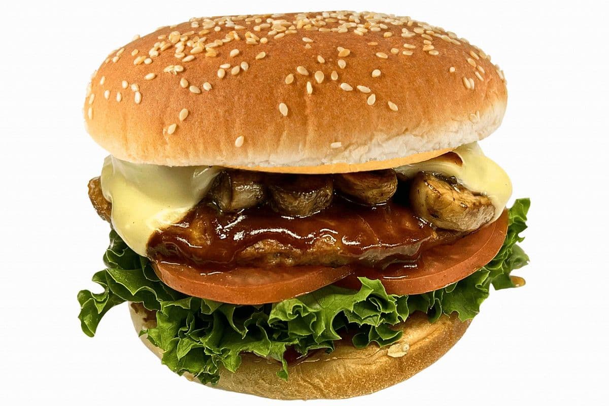 BBQ, Swiss, Mushroom Beef Burger