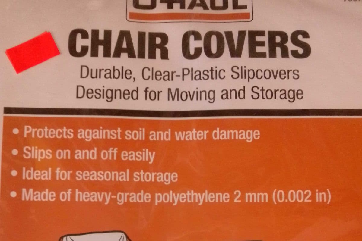 Chair cover .( 106.68cm wide x 193.04cm long)