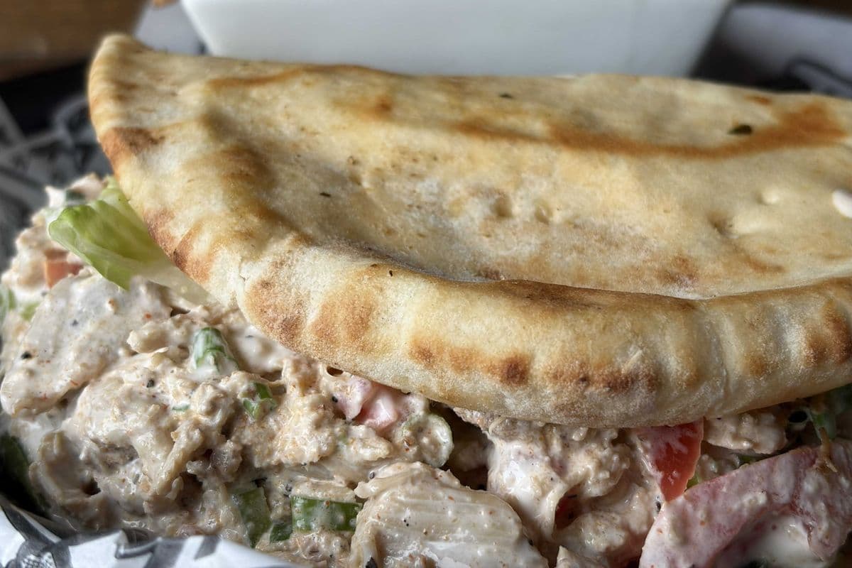 Beer Can Chicken Pita