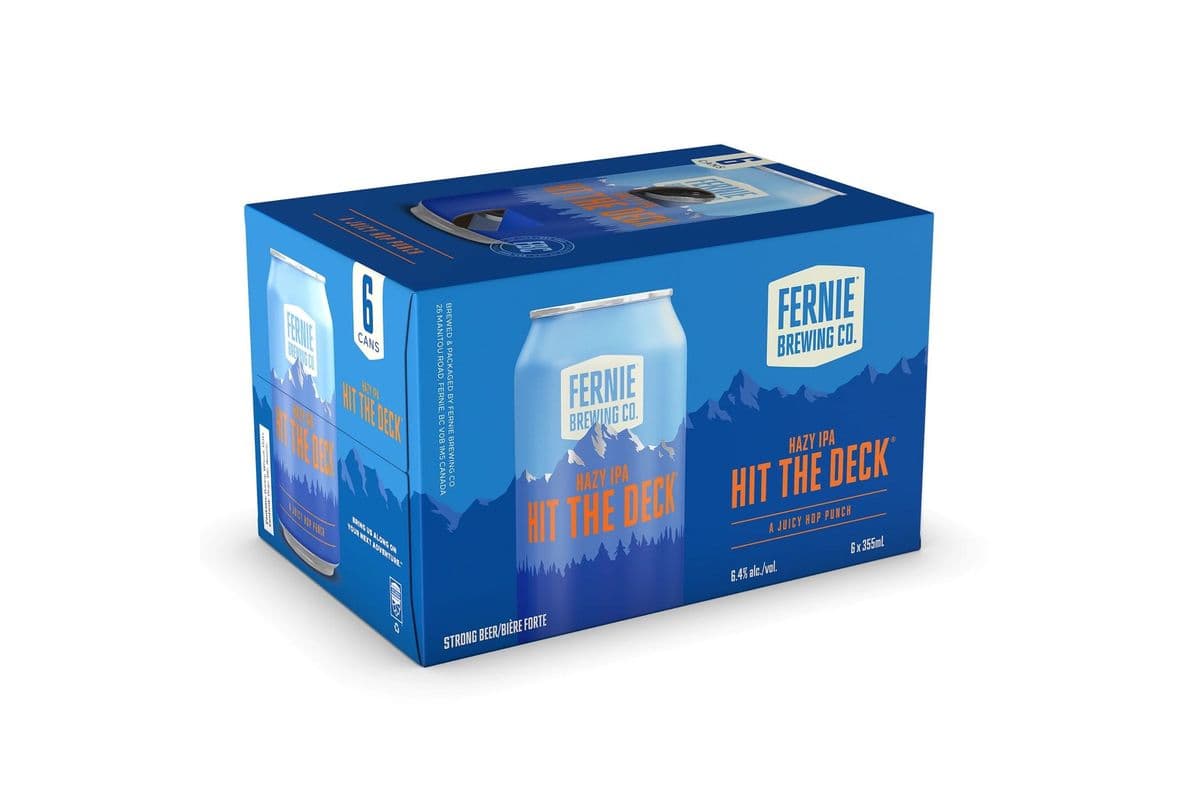 Fernie Brewing Hit The Deck Hazy IPA (6 x 355mL Cans)
