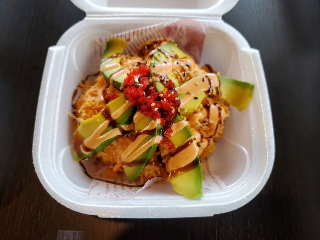 01. Spicy Crab Sushi Pizza