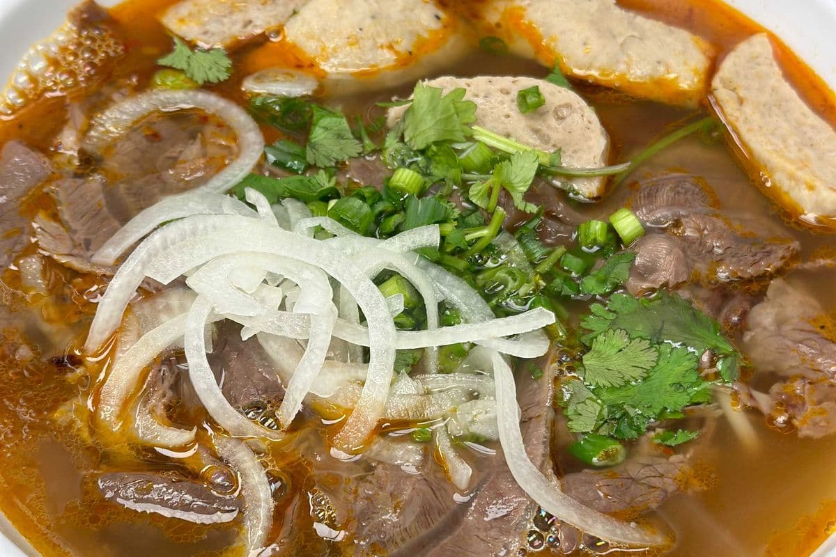 22. Hué, Spicy Beef Shank, and Pork Balls Noodle Soup