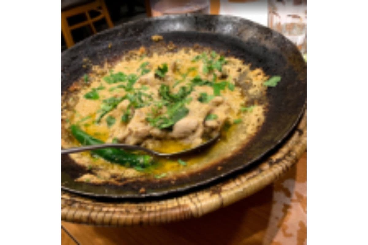 Goat Hariyali Karahi Half