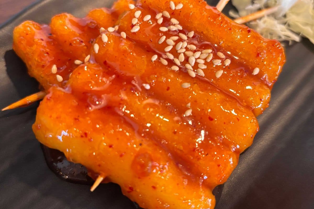 Rice cake skewer