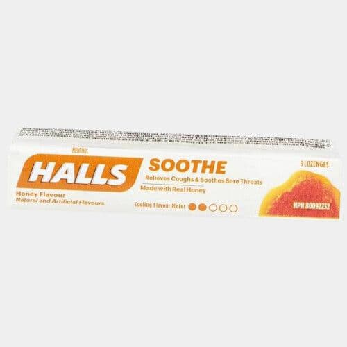 Halls Saveur miel arôme (9 pastilles) / Halls Honey Flavour (9 lozenges)