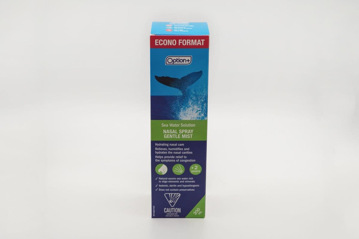 Option + Sea Water Nasal Spray Gentle Mist (200 mls)