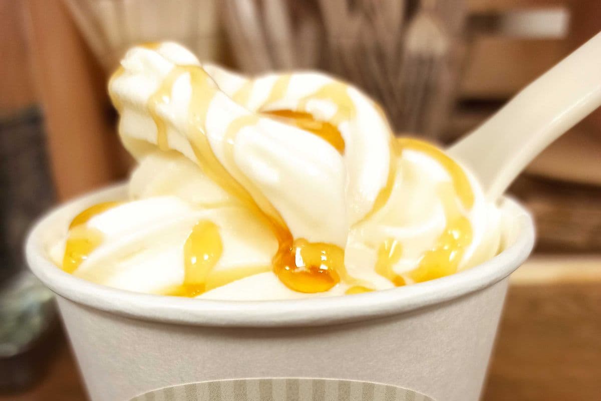 Greek Yogurt Soft Serve with Thyme Honey (8 oz)