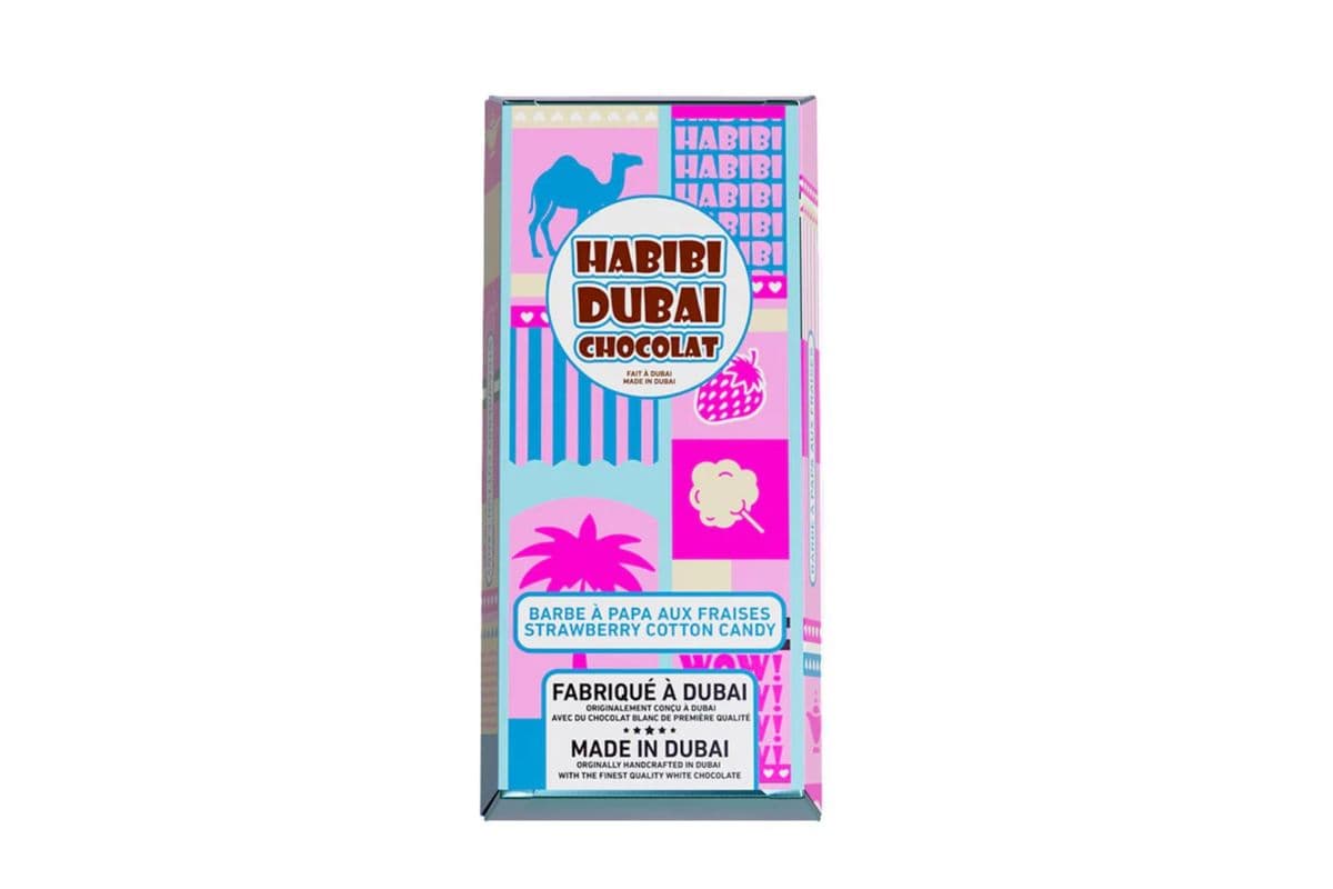 Exclusive!! Dubai Kunafa Strawberry Cotton Candy Chocolate