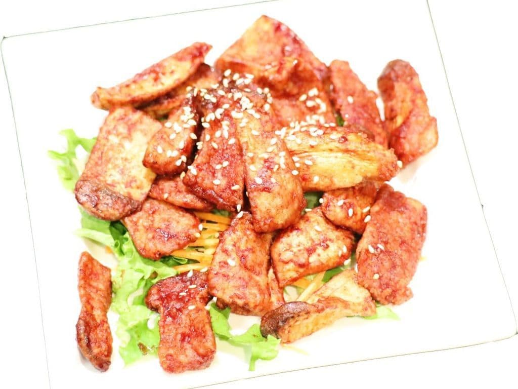 E58 Crispy Oyster Mushroom Bites養生紅麴杏鮑菇