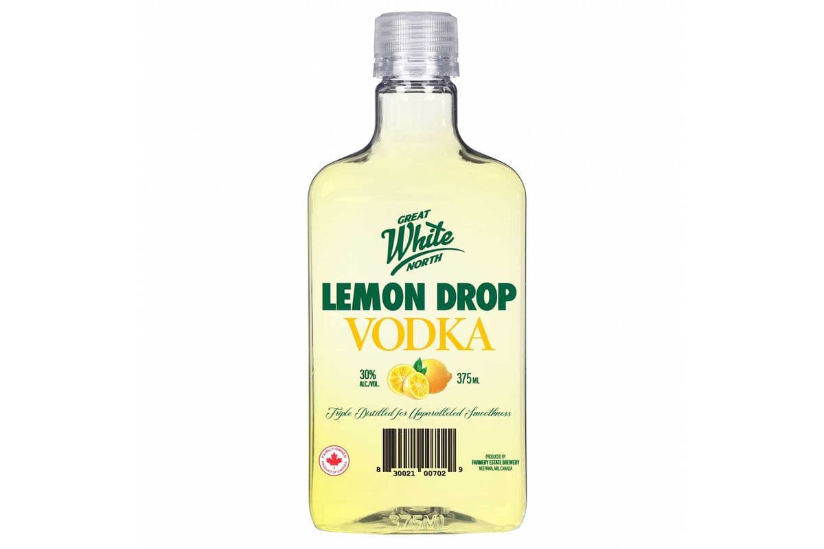 GREAT WHITE NORTH VODKA Lemon Drop 30% (375ML) (1 x 375ML)