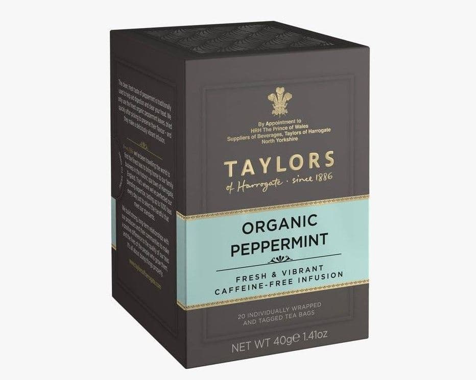 TAYLORS ORGANIC PEPPERMINT TEA 40G
