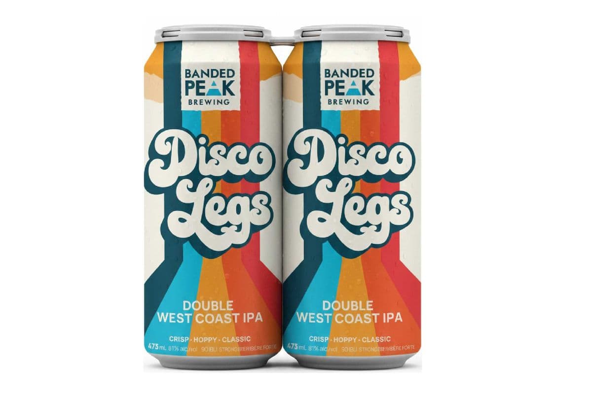 BANDED PEAK DISCO LEGS DOUBLE WEST COAST IPA 4 PACK (4 x 473 ML)