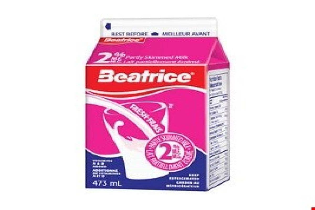 Beatrice - 2% Partly Skimmed Milk 473ml