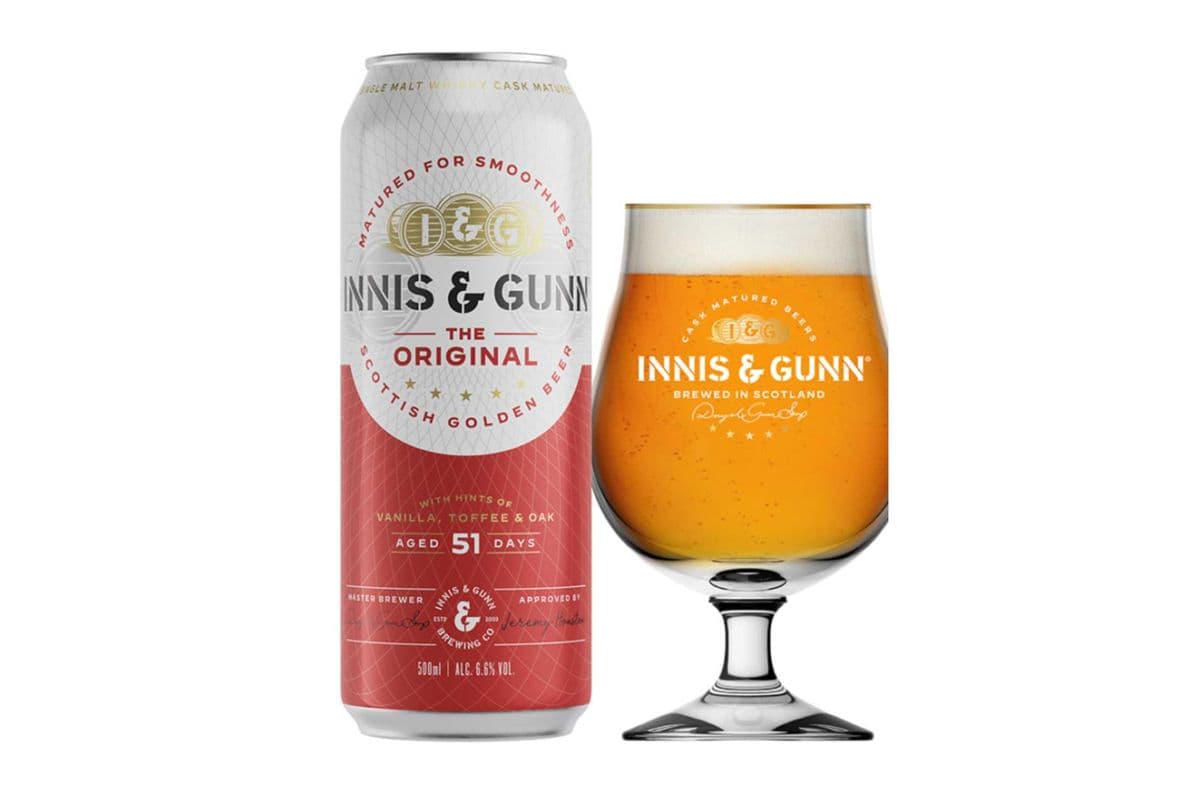 Innis & Gunn The Original Malt Cask Beer, Scotland (4 Cans) (4 x 500ml)