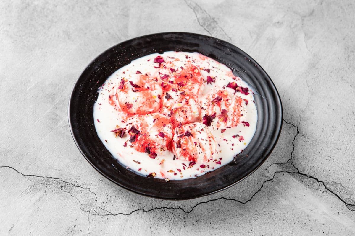 Ras Malai with Rose