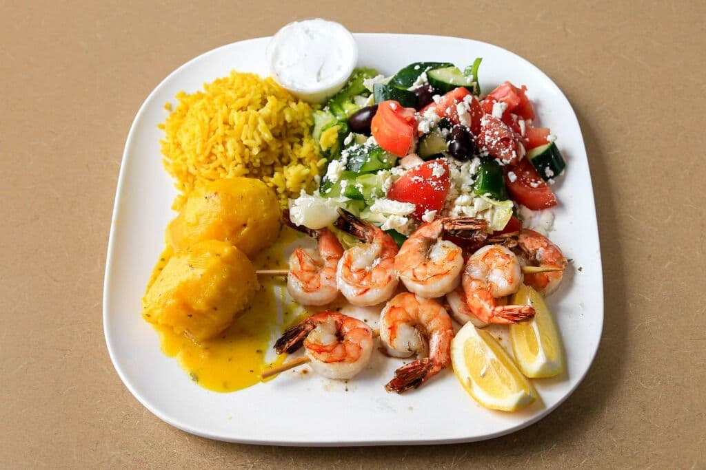 Shrimp Souvlaki