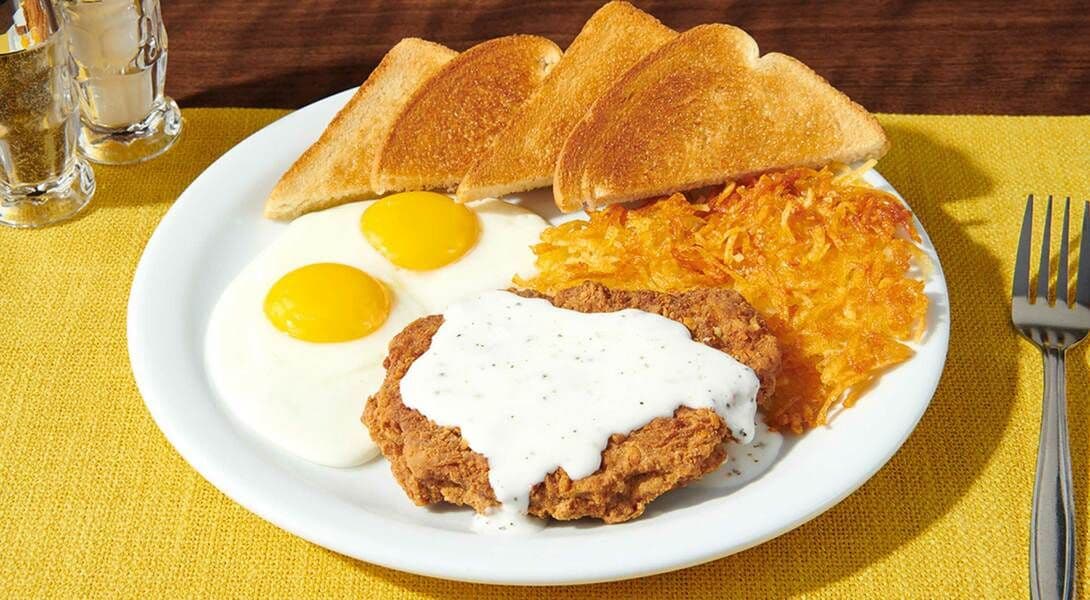 COUNTRY-FRIED STEAK & EGGS