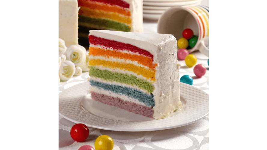 Rainbow Burst Cake