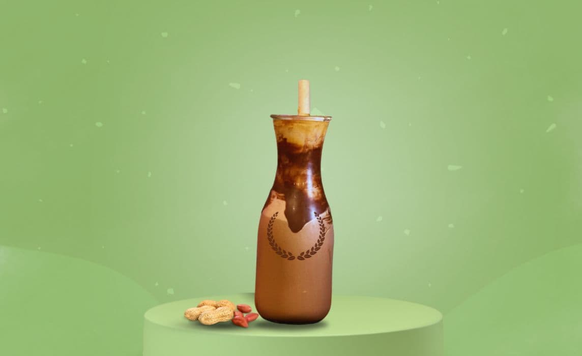Dark Chocolate Peanut Butter Ice Cream Shake