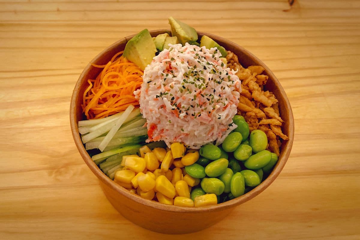 Creamy Crab Poke Bowl