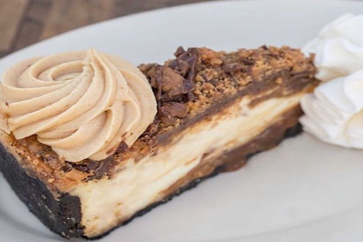 Cheesecake Factory -- Reese's Peanut Butter cheese cake Slice