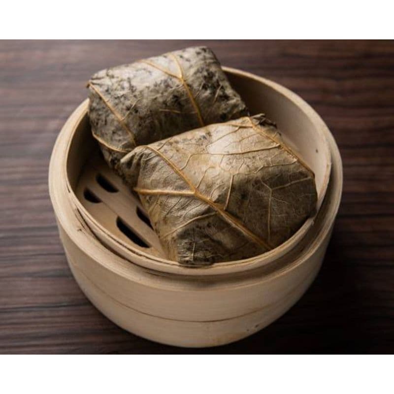 21. Steamed Sticky Rice with Meat in Lotus Leaf (2 pcs)